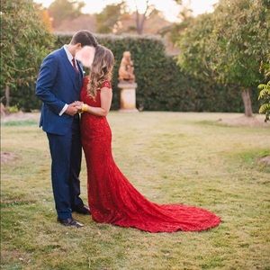 ✨ Red Chinese Qipao Wedding Dress